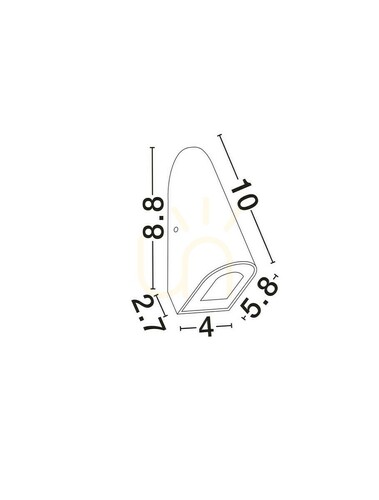 Kontrollera TELVANO vägglampa för utomhusbruk från Luces Exclusivas LE75314