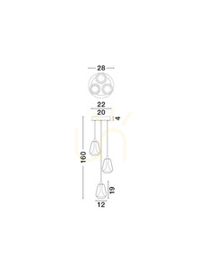 RORIZNO Luces Exclusivas taklampa LE45110 small 3