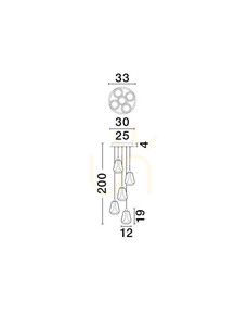 RORIZNO Luces Exclusivas taklampa LE45111 3 RORIZNO Luces Exclusivas taklampa LE45111 small 3