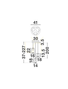 JAREVIA Luces Exclusivas taklampa LE45126 small 3