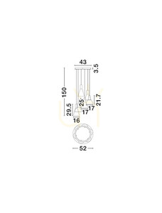 SARDUNO Pendellampa från Luces Exclusivas LE45139 small 3
