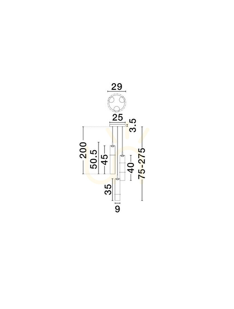 Visa SARTANO Pendellampa från Luces Exclusivas LE45163 SARTANO Pendellampa från Luces Exclusivas LE45163
