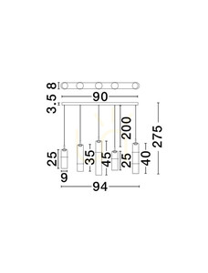 SARTANO Pendellampa från Luces Exclusivas LE45169 small 3
