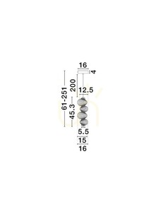 TANVERA Luces Exclusivas taklampa LE45207 small 3
