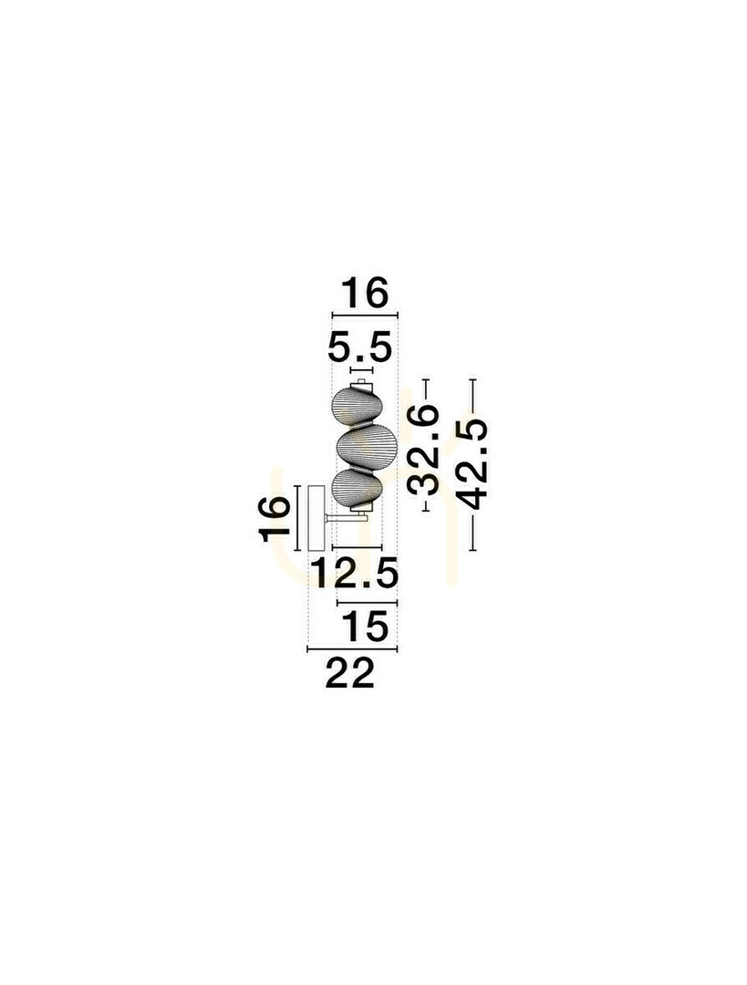 Display TANVERA vägglampa från Luces Exclusivas LE45208 TANVERA vägglampa från Luces Exclusivas LE45208