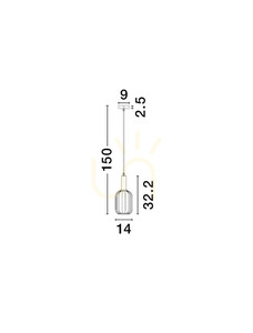 QUERISA taklampa från Luces Exclusivas LE45215 small 3