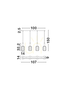 QUERISA taklampa från Luces Exclusivas LE45217 3 QUERISA taklampa från Luces Exclusivas LE45217 small 3