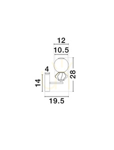 MONRETA Luces Exclusivas vägglampa LE45234 small 1