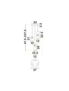 MONRETA Luces Exclusivas taklampa LE45235 3 MONRETA Luces Exclusivas taklampa LE45235 small 3