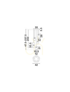 MONRETA Luces Exclusivas taklampa LE45236 3 MONRETA Luces Exclusivas taklampa LE45236 small 3