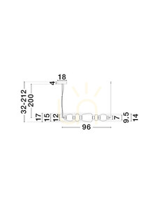 FELANZO Luces Exclusivas taklampa LE45243 small 3