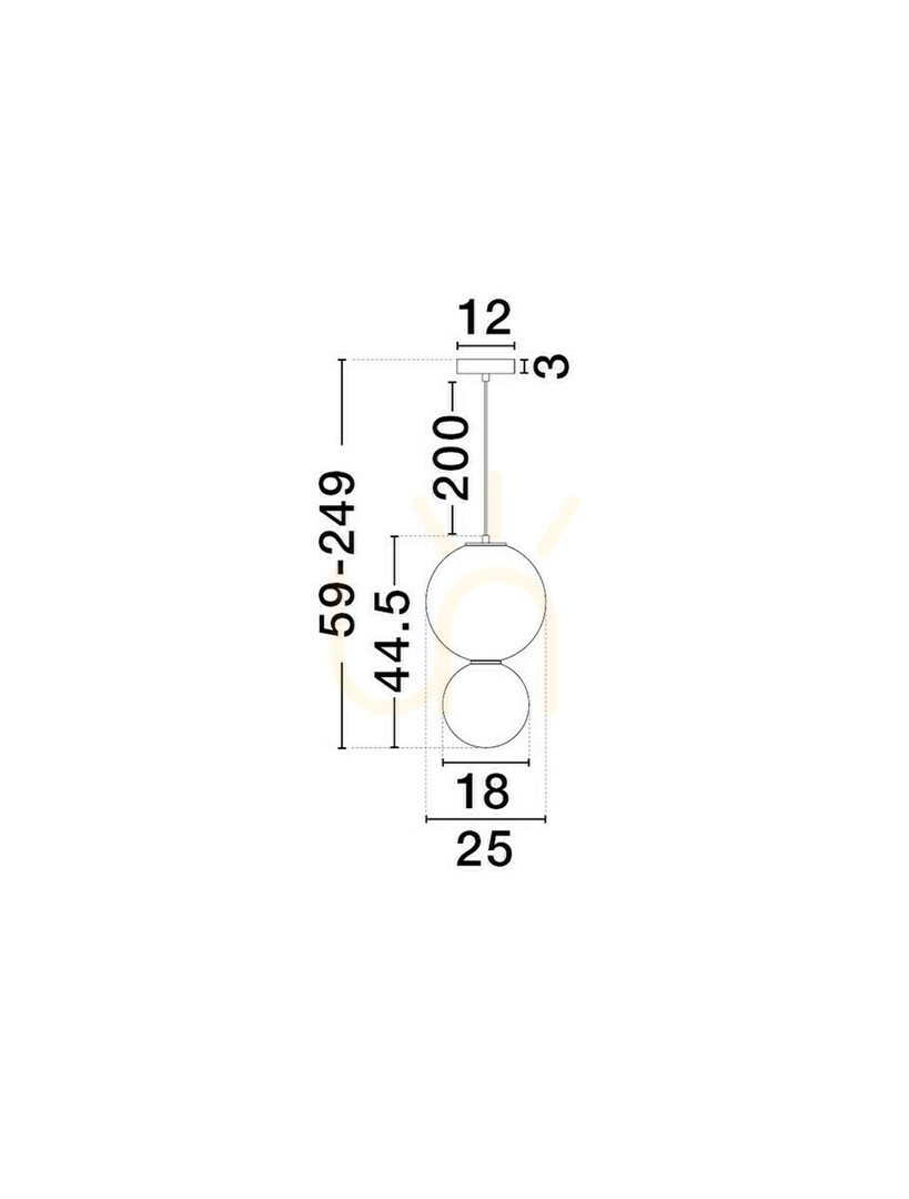 Display JORELIA Luces Exclusivas Taklampa LE45246 JORELIA Luces Exclusivas Taklampa LE45246