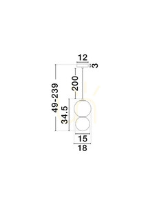 JORELIA Luces Exclusivas Taklampa LE45250 small 3