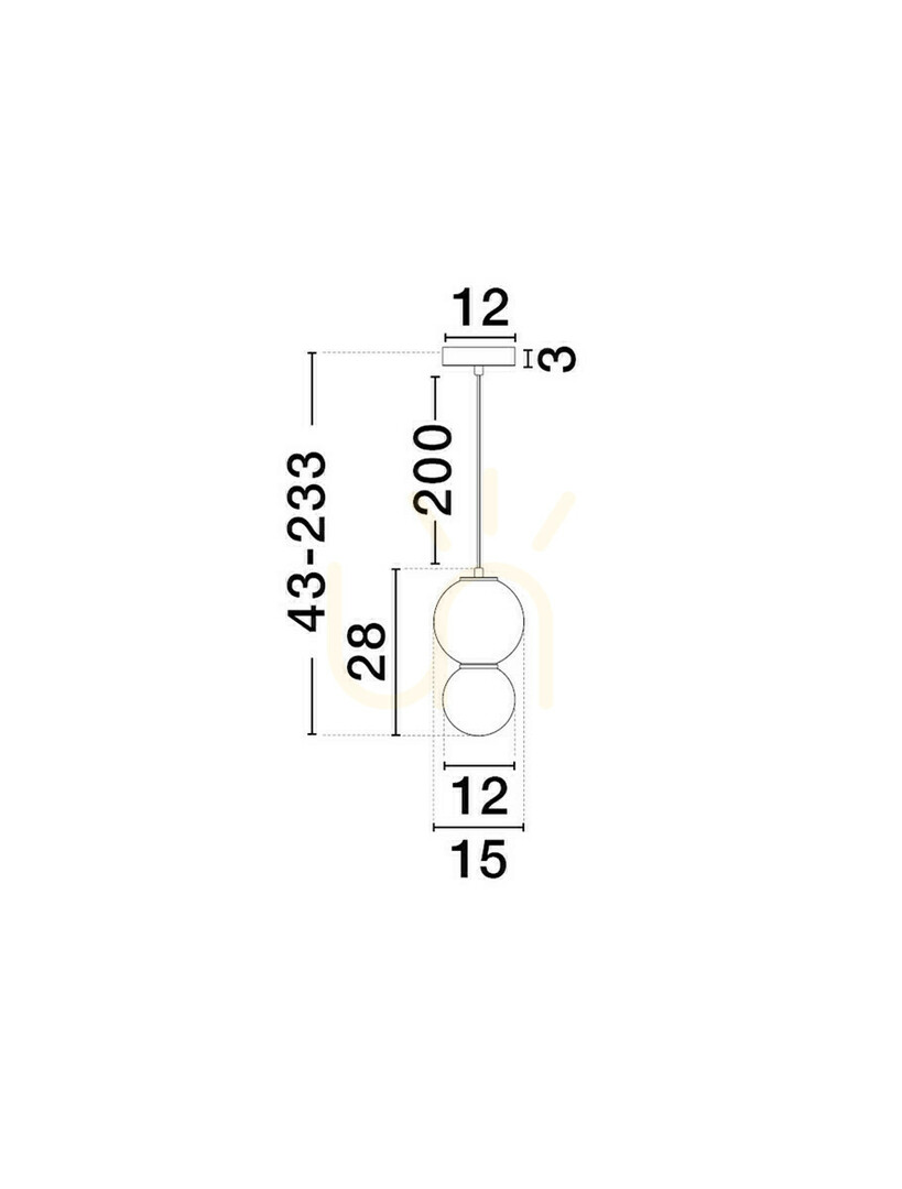 Display JORELIA Luces Exclusivas Taklampa LE45257 JORELIA Luces Exclusivas Taklampa LE45257
