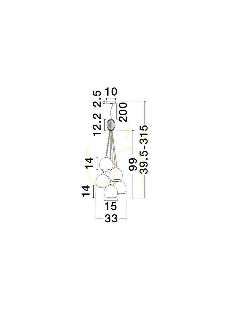 Display LOREVIO Luces Exclusivas taklampa LE45259 LOREVIO Luces Exclusivas taklampa LE45259