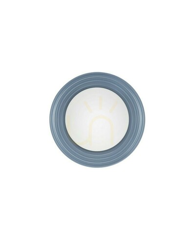 Kontrollera Vägglampa Luces Exclusivas MALVANO LE45262 gråblått porslin opalskärm G9 Ø22 cm