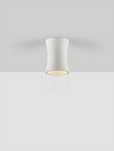 Vit takspot i gips Luces Exclusivas BELVIRO LE45296 1×GU10 small 1