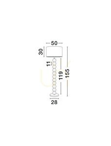 CELVIRO Luces Exclusivas Golvlampa LE45307 small 3