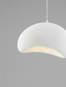 PALINZA pendellampa, vit, 50 cm, E27, Luces Exclusivas LE45317 small 2