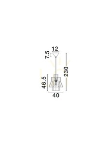 MURVOLO Luces Exclusivas taklampa LE45363 small 3