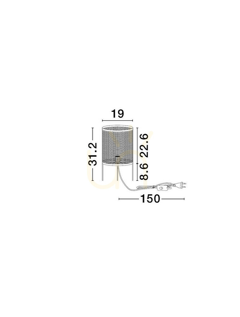 Display PLOMITA Luces Exclusivas Bordslampa LE45375 PLOMITA Luces Exclusivas Bordslampa LE45375