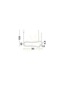 VELBANO Luces Exclusivas taklampa LE45414 3 VELBANO Luces Exclusivas taklampa LE45414 small 3