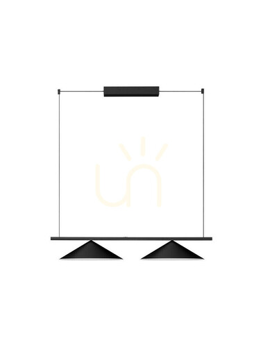 Kontrollera Luces Exclusivas ZOLBINO svart pendellampa LED 24 W LE45423