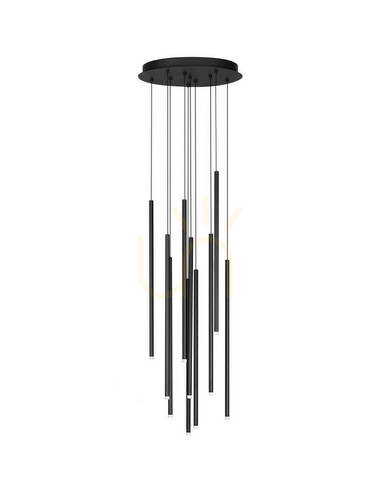 Kontrollera Luces Exclusivas NOVENCIO LE45464 svart LED-pendellampa 41 W, 40 cm