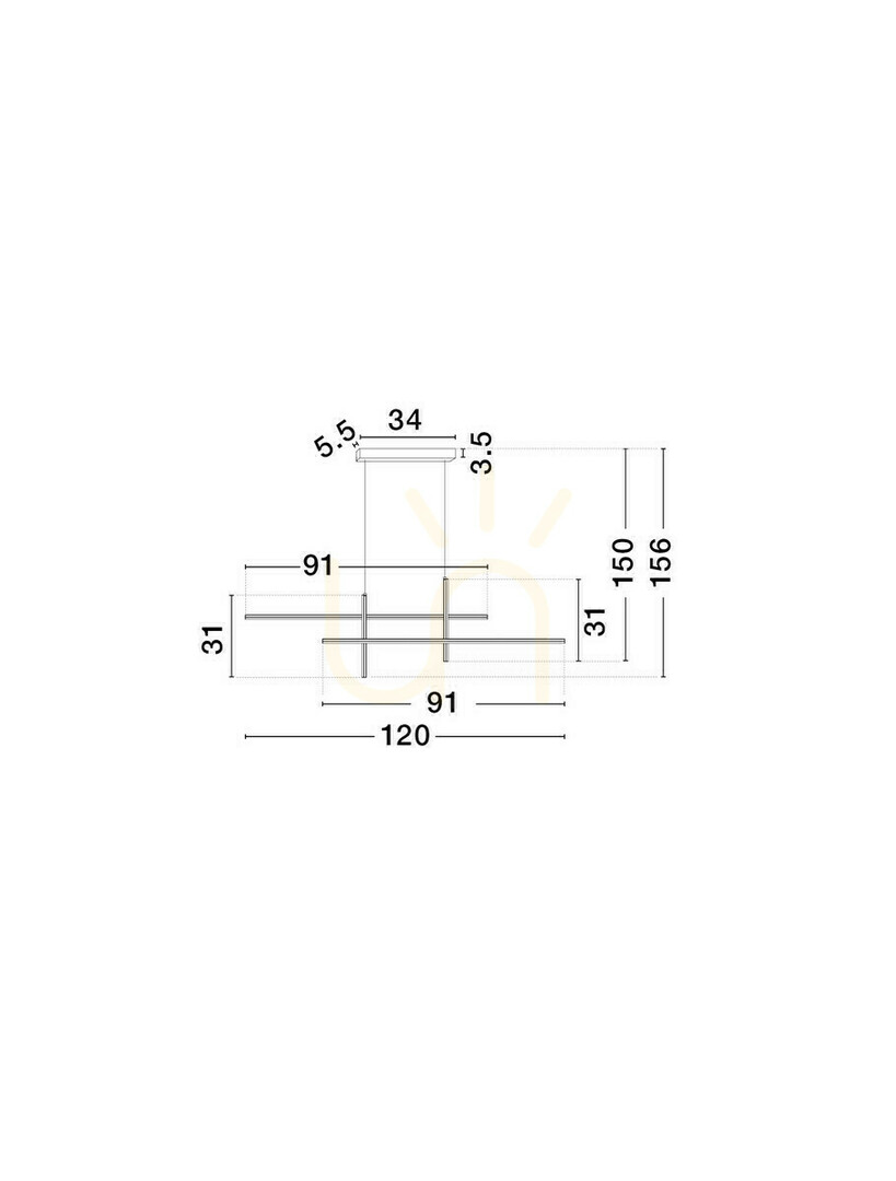 Display FORENZO Luces Exclusivas taklampa LE45481 FORENZO Luces Exclusivas taklampa LE45481