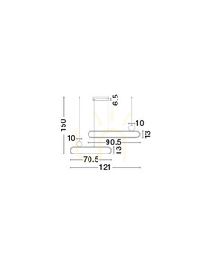 TURVIANO taklampa från Luces Exclusivas LE45490 small 3