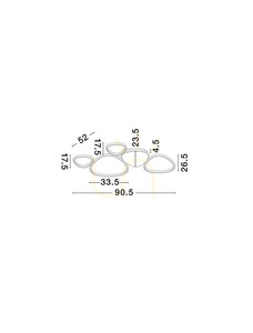 Plafond ALONTRA Luces Exclusivas LE45500 3 Plafond ALONTRA Luces Exclusivas LE45500 small 3