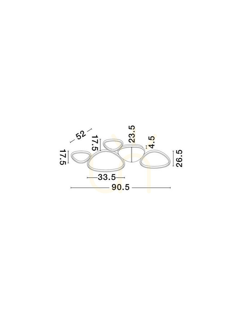 Display Plafond ALONTRA Luces Exclusivas LE45500 Plafond ALONTRA Luces Exclusivas LE45500