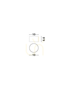 RINVELA Luces Exclusivas LE45503 utanpåliggande LED-taklampa guldfärgad 10 W 3000 K Ø10 cm small 3