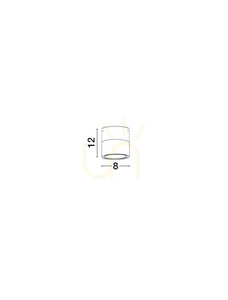 Svart LED-takspot Luces Exclusivas MALERTA LE45517 12 W small 4