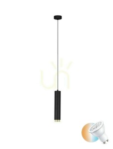 Pendellampa TORVILA Luces Exclusivas LE45614 svart och guld GU10 small 0
