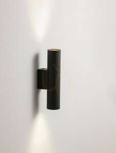 SELMORA Luces Exclusivas LE45640 upp-ner vägglampa, 2 × GU10, svart, 18 cm small 2
