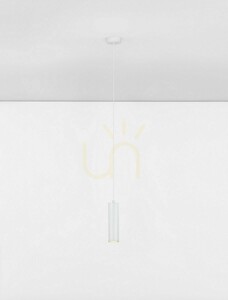 Vit pendellampa Luces Exclusivas ZENFARO GU10 LE45672 small 1
