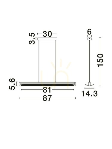 Kontrollera ALBERI Luces Exclusivas taklampa LE45735