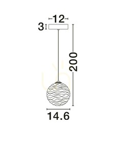 ALBORA Luces Exclusivas taklampa LE45740 small 5