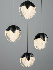 Luces Exclusivas ALCUDIA LE45755 svart LED-pendellampa 25 W 3000 K 33 cm small 4