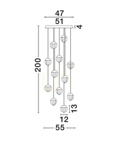 ALCUDIA taklampa från Luces Exclusivas LE45761 small 4