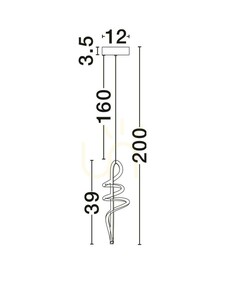 ALMAZAN Luces Exclusivas taklampa LE45799 small 5