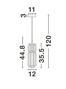 ALQUERI Luces Exclusivas taklampa LE45808 4 ALQUERI Luces Exclusivas taklampa LE45808 small 4