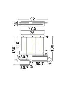 ARANDA Luces Exclusivas Taklampa LE45828 small 5