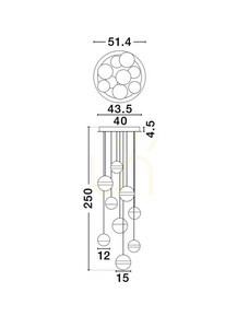 ARTEIXO Luces Exclusivas taklampa LE45876 small 4