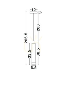 Luces Exclusivas ARUCAS LE45880 svart LED-pendellampa small 7