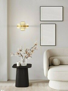 BASCON LED-vägglampa Luces Exclusivas LE45934, guldfärgad, 19 W small 6