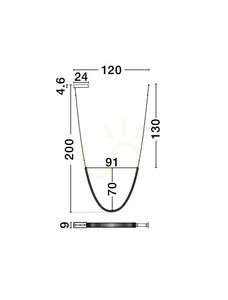 CAMBRIL Luces Exclusivas taklampa LE45968 small 3