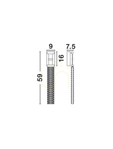 Luces Exclusivas CAMBRIL LE45971 LED-vägglampa, guld och svart, 9 W 3000 K, 59 cm small 5