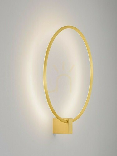 Kontrollera Luces Exclusivas DRASIRA LE46036 guldfärgad LED-vägglampa, 50 cm